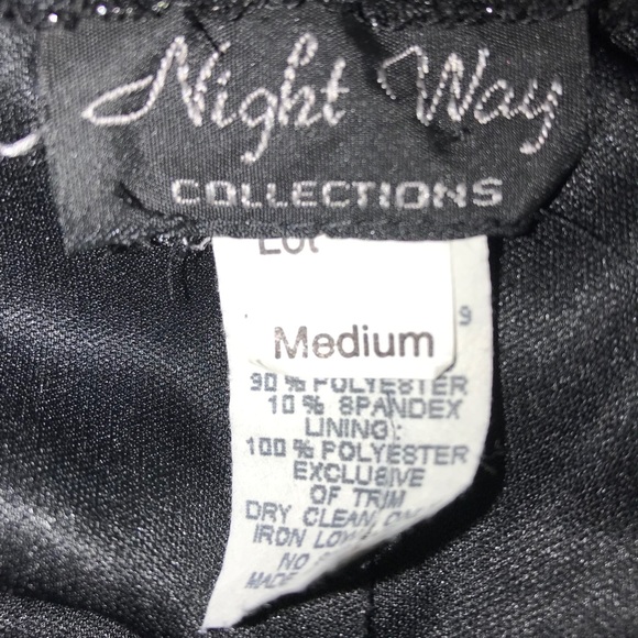 Night Way Collections sparkly wide leg pants M - Picture 7 of 12